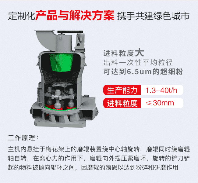 小型石頭磨粉機的工作原理